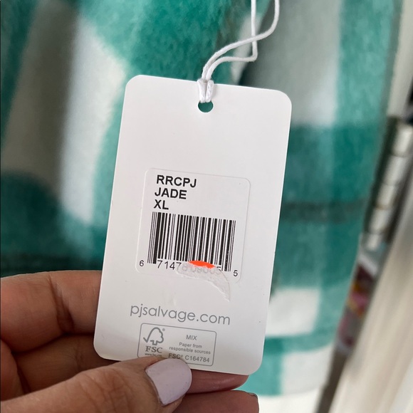 PJ Salvage Green Plaid Jacket - Picture 11 of 14